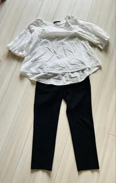 theory セオリー　黒　ブラック　パンツ　ストレッチ　ウール入　サイズ２