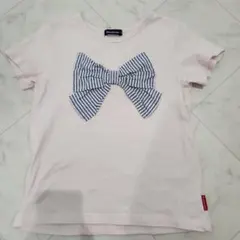 moujonjonムージョンジョン　リボン Tシャツ 120
