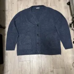 GU ブルー カーディガン 青 Lサイズ