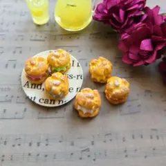 シュークリーム　ミニチュア　フェイクスイーツ