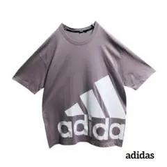 adidasアディダスTシャツビッグプリントロゴマークカジュアルゆったり人気古着のサムネイル