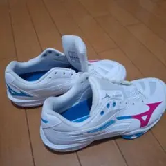 미즈노 웨이브 클로 배드민턴 슈즈 화이트