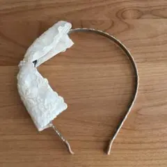 リボンカチューシャ ホワイト