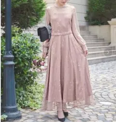 訳あり◆GIRL ガール 総レースバックリボンワンピース　結婚式　オケージョン