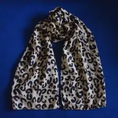レオパード柄ストール　ロングスカーフ　未使用