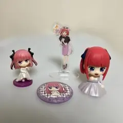 映画 五等分の花嫁 中野二乃 グッズ4点セット（フィギュア・アクスタ・缶バッジ）
