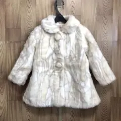 美品★SISTER JENNI 女の子コート　子どもファーコート　95cm