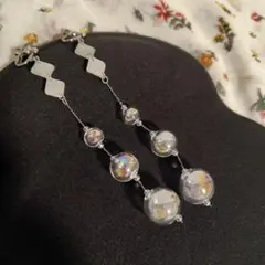 イヤリング　大ぶり　球体