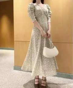 SNIDEL Sustainable バリエプリントワンピース