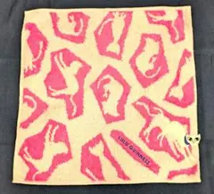 キ*ン様 LULU GUINNESS 白猫柄 タオルハンカチのサムネイル