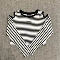 lovetoxic ストライプ オフショルダー M