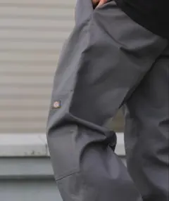 ディッキーズ ダブルニー チャコール ルーズフィット ワークパンツ 36×32