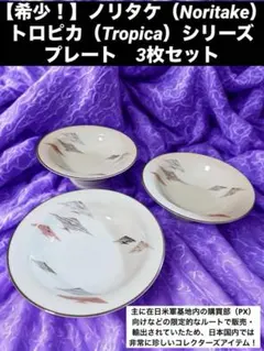 【希少！】ノリタケ（Noritake）トロピカ（Tropica）シリーズ　皿3枚のサムネイル