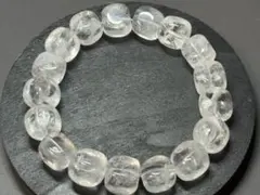 【#725】 天然石 ブレスレット 雪 ガーデンクォーツ