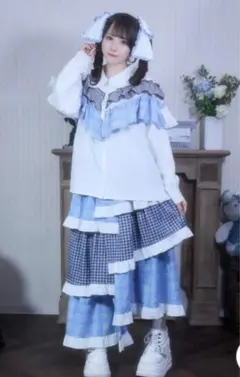 Whinny ブラウス、スカートセットアップ