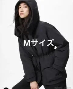 Mサイズ　ユニクロハイブリッドダウンコート　ブラック