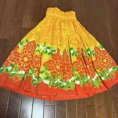 フラダンス用花柄パウスカート