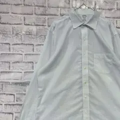 ブルックスブラザーズ長袖シャツ！ホワイトブルーチェックL 0305
