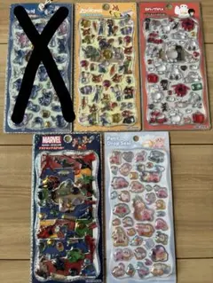 プチドロップ　シール　ステッカー　正規品　ディズニー　カービィ　マーベル