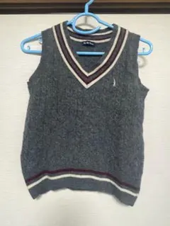 【匿名配送】イーストボーイ グレー 厚めニットスクールベスト