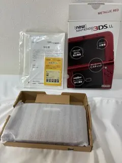 Newニンテンドー3DS LL メタリックレッド・純正充電器付き