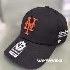 ギャップ × アウェイク NY ニューヨークメッツ '47 キャップ 黒のサムネイル