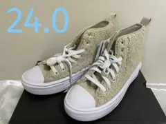 CONVERSE ハイカットスニーカー ベージュ ボア