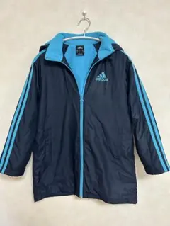 adidas フード付きジャケット 140cm ネイビー