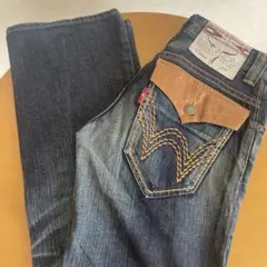 EDWIN 431 XVS ウエスタンダメージ 刺繍ポケット