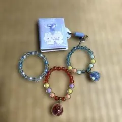 ミニ鍵付きメモ帳、ビーズブレスレットセット