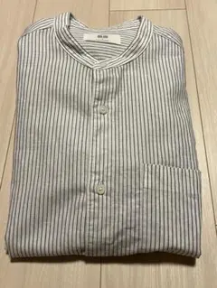 ユニクロ コットンリネンスタンドカラーシャツ Sサイズ