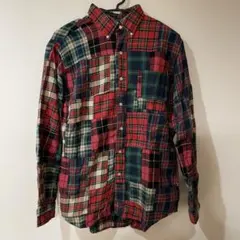 Ralph Lauren（ラルフローレン）パッチワークBDシャツ／L／コットン