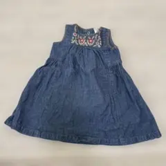 carter's デニム刺繍ワンピース 12ヶ月