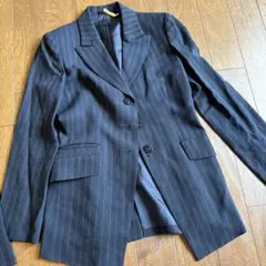 ネイビー ストライプ ビジネススーツ