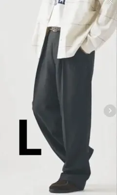 ジャーナルスタンダード　カラーツータックポリエステルパンツ L