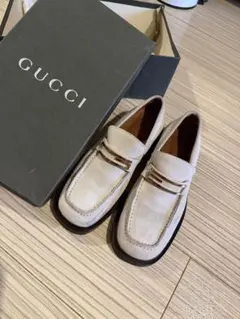 コーチ スリッポン ホワイト 23.5cm ローファー 白 COACH 箱あり 