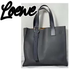 【定価34.4万】LOEWE トートバッグ レザー アナグラム ロゴ ブラック