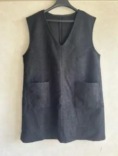黒いベスト サイズF ポケット付き