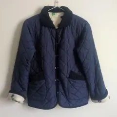 ニットプランナー　キルティングアウター150 ネイビー