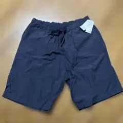 MUJI Labo 洗いざらしサッカー織りショートパンツ 黒 XL 男女兼用のサムネイル