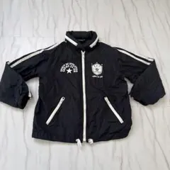 COMME CA ISM ブラックジャケット 110A ナイロンパーカー