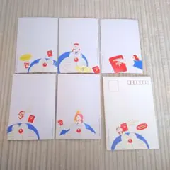 ドラえもん　絵入り官製ハガキ、封筒セット