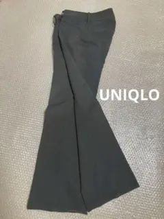 ダークグレー？ネイビー？ フレアパンツ 24-26サイズ