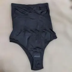 上)C497) ブラック ボディスーツ XL