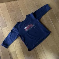 petit main プティマイン　長袖Tシャツ　消防車柄