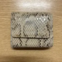 ニコアンド 三つ折り財布 ヘビ柄