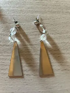 ピアスシルバー 三角形ピアス 5cm