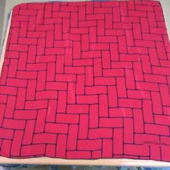 pierre balmain 赤 シルク スカーフ