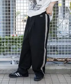 kutir ワッペン付きトラックラインパンツ Sサイズ ブラック