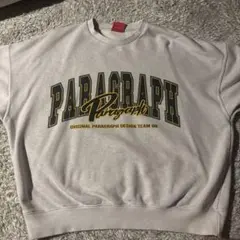 Paragraph スウェット トレーナー グレー